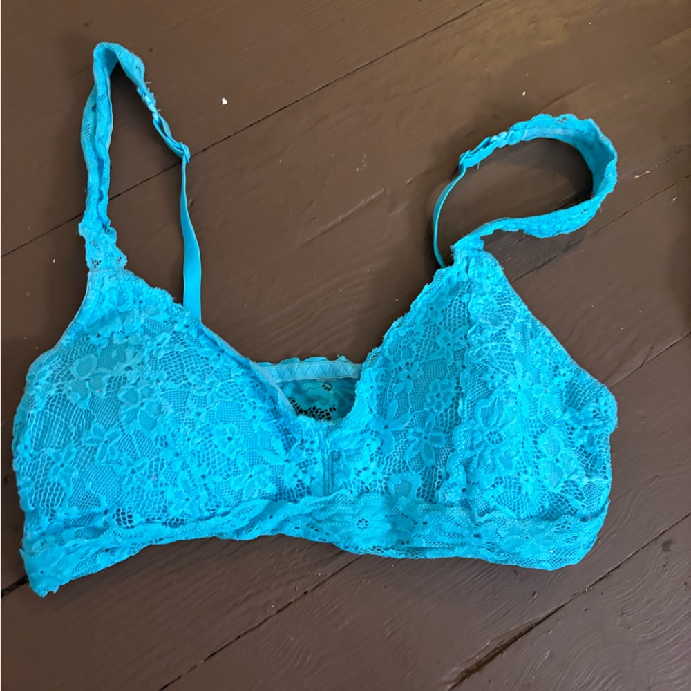 blue bralette